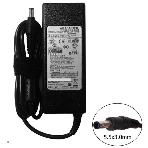 фото Блок питания для ноутбука samsung np-g10 19v 4.74a 5.5 * 3.0 oem