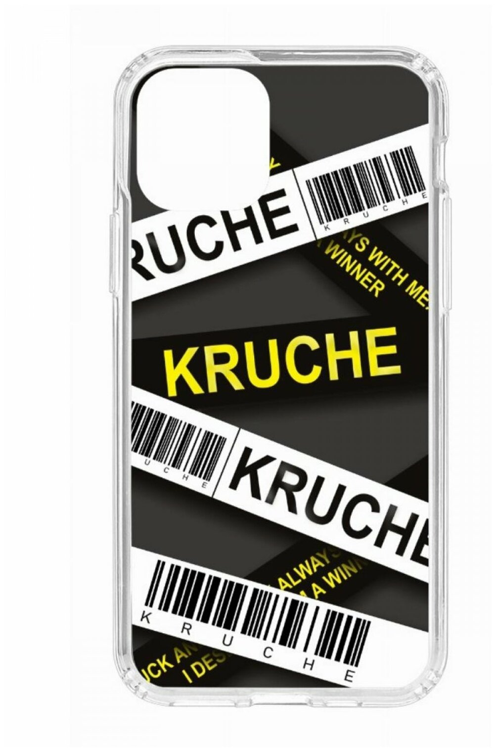 Чехол для iPhone 11 Pro Kruche Print MagSafe Kruche,прозрачная накладка с защитой камеры,с рисунком,противоударный силиконовый бампер с принтом
