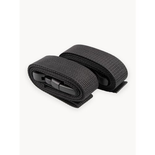 Лента - ремень стропа для крепления с фастекс GetCamping (цв. чёрный, ширина 40мм, длина 125 см, комплект из 2 шт, GC-14.04.125. B)