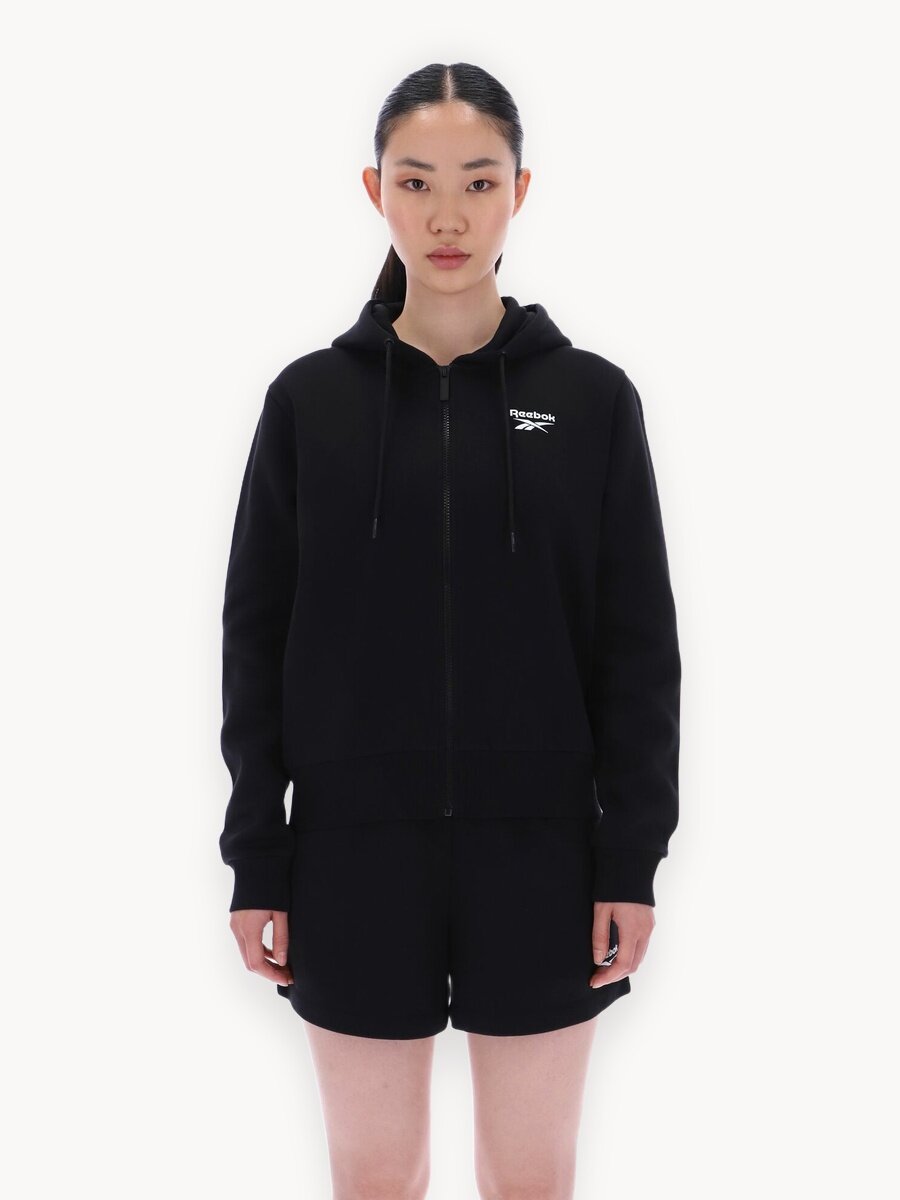 Толстовка Reebok VIOLA, размер XS INT, , черный