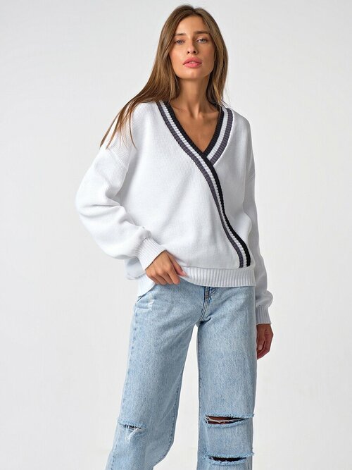 Пуловер FLY, размер 48-50, белый