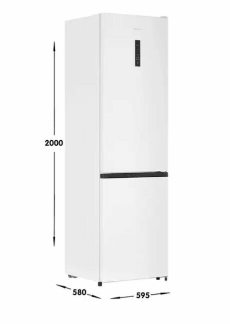 Холодильник HISENSE , двухкамерный, белый - фото №6