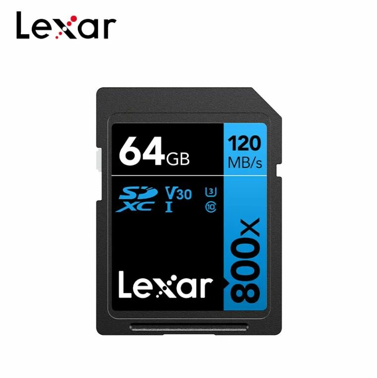 64GB Карта памяти Lexar High-Performance 800x SDXC BLUE Series (LSD0800064G-BNNNG)