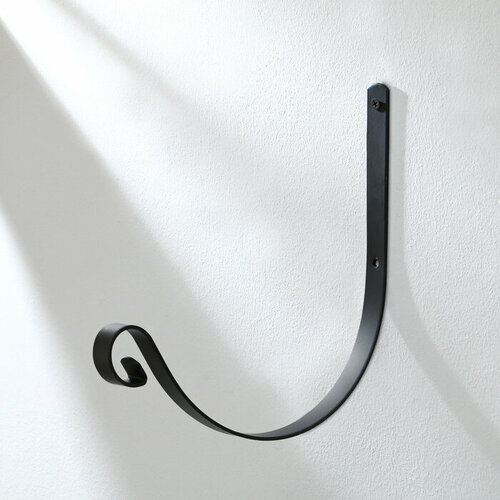 Кронштейн для кашпо кованый 28 см металл чёрный 651₽