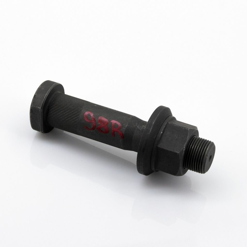 фото Шпилька передняя в сборе HOWO, правая, ZEVS (гайка 32 мм, посадочное 23 мм)