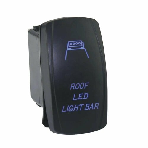 Выключатель светодиодных фар на крыше ROOF LED LIGHT BAR (синияя подсветка)