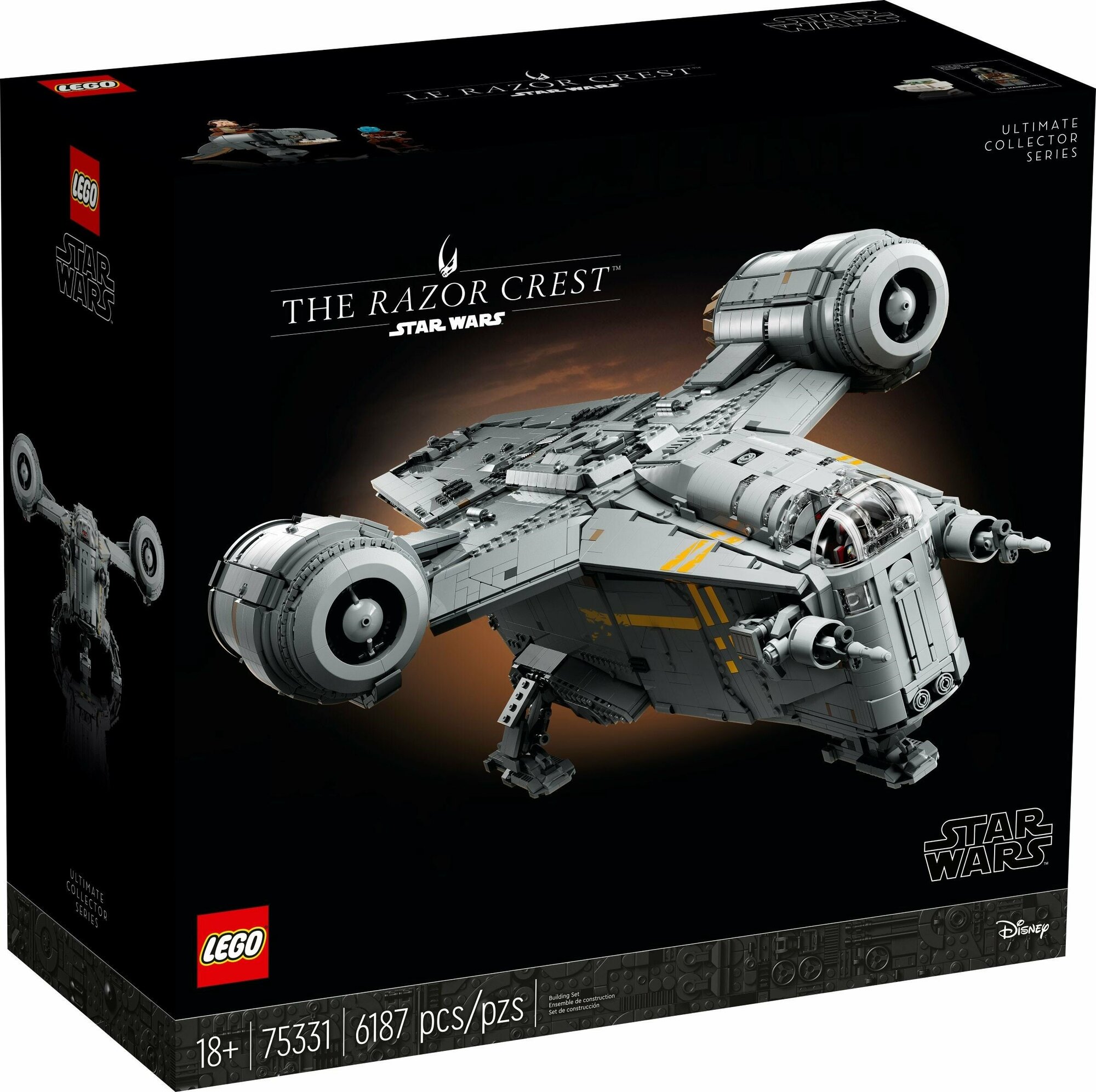 LEGO Конструктор Star Wars Ultimate Collector 75331 THE RAZOR CREST Лезвие бритвы