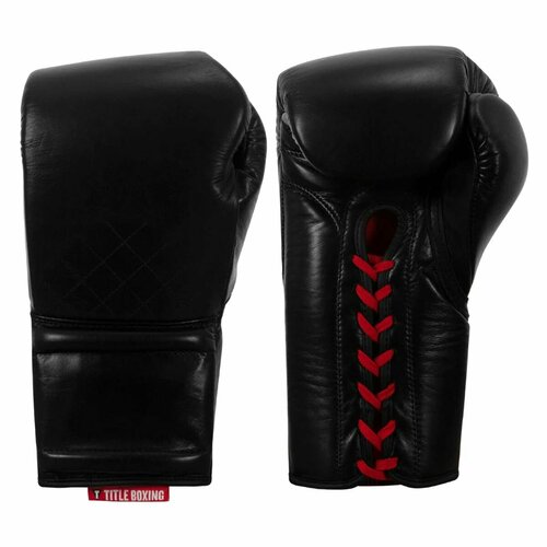 Перчатки боксерские TITLE Boxing Ko-Vert Sparring Gloves, 16 унций, черные