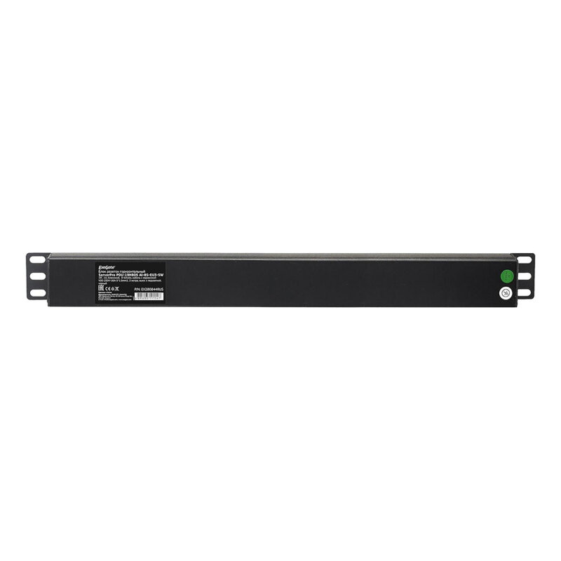 Exegate EX280844RUS Блок розеток ExeGate ServerPro PDU-19H805 Al-8S-EU3-SW, 19",1U,алюм, 8Schuko, евровилка, 3м - фото №8