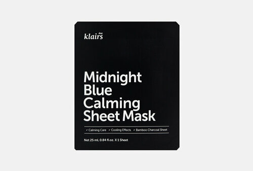 Тканевая маска для лица Midnight Blue Calming Sheet Mask 1 шт