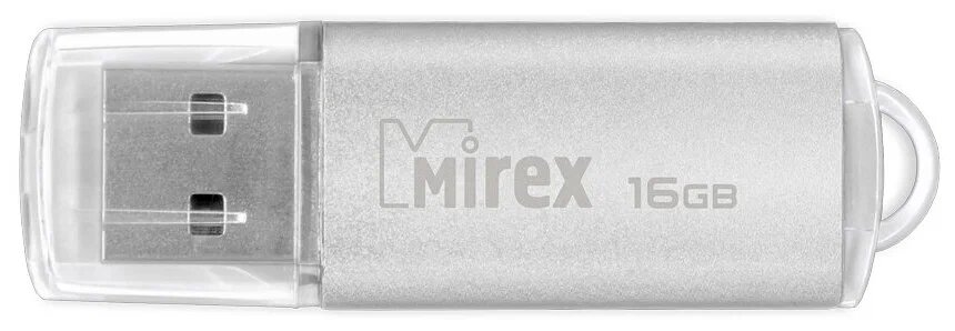 Флеш накопитель 16GB Mirex Unit, USB 2.0, Серебро