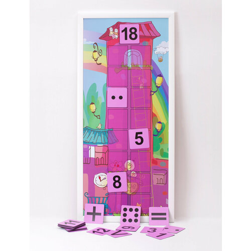 Магнитная доска с комплектом магнитных карточек 