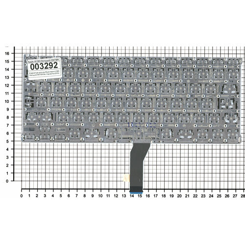 Клавиатура для ноутбука MacBook A1369 большой ENTER без подсветки 2010+