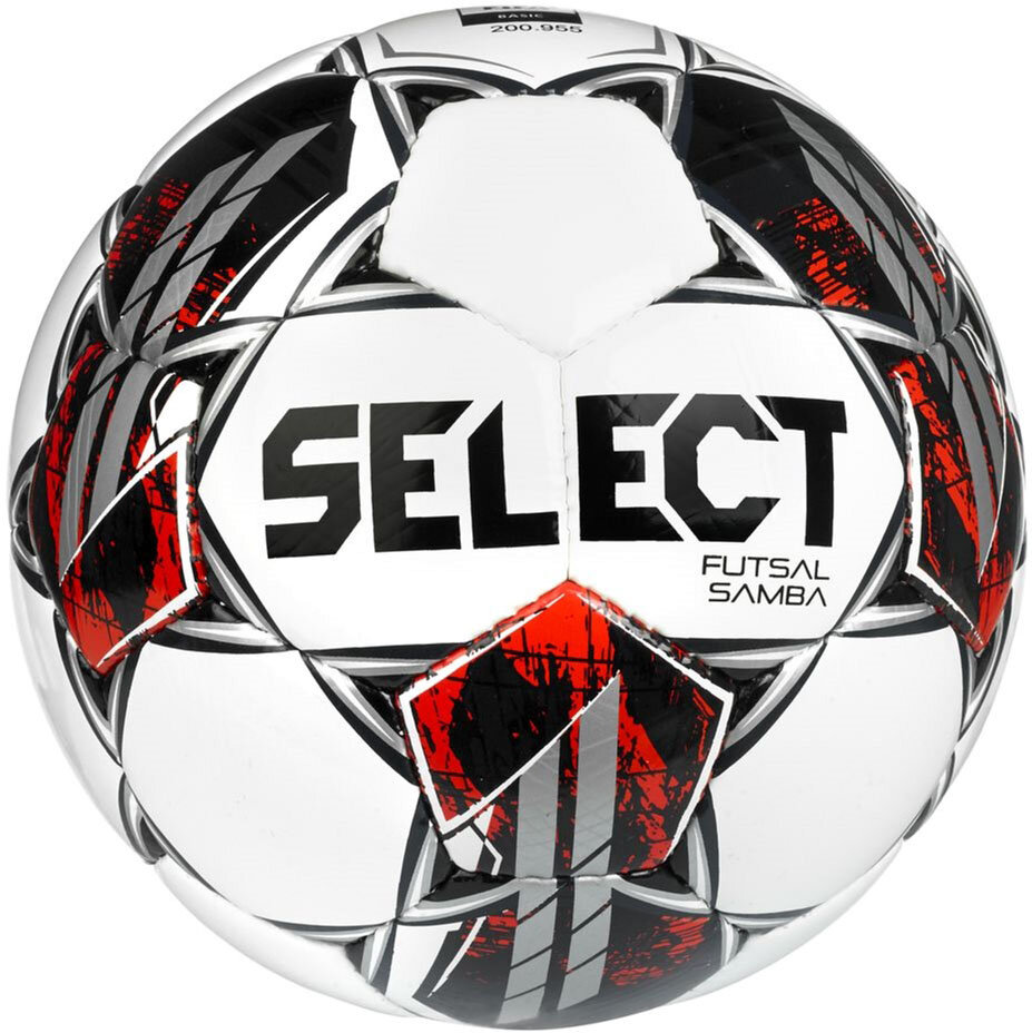 Мяч футзальный SELECT Futsal Samba v22 арт. 1063460009, р.4, FIFA Basic белый, красный, зеленый