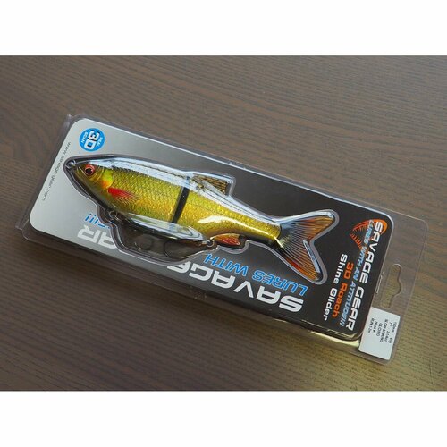 Воблер для рыбалки свимбейт Savage Gear 3D Roach Shine Glider 70g Rudd 50533