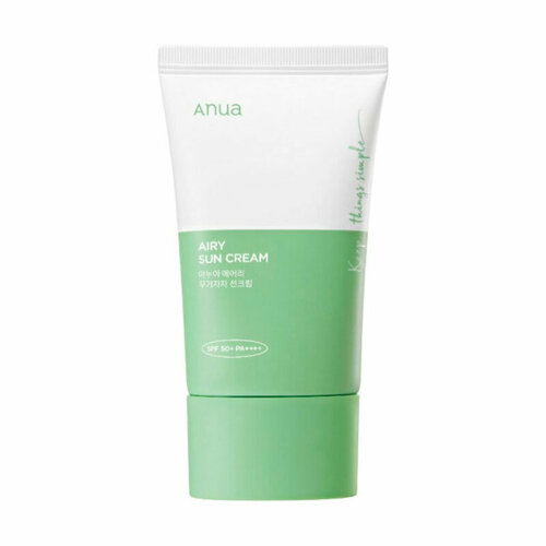 Минеральный солнцезащитный крем с экстрактом хауттюйнии ANUA Airy Sun Cream SPF50+ PA++++ 50мл