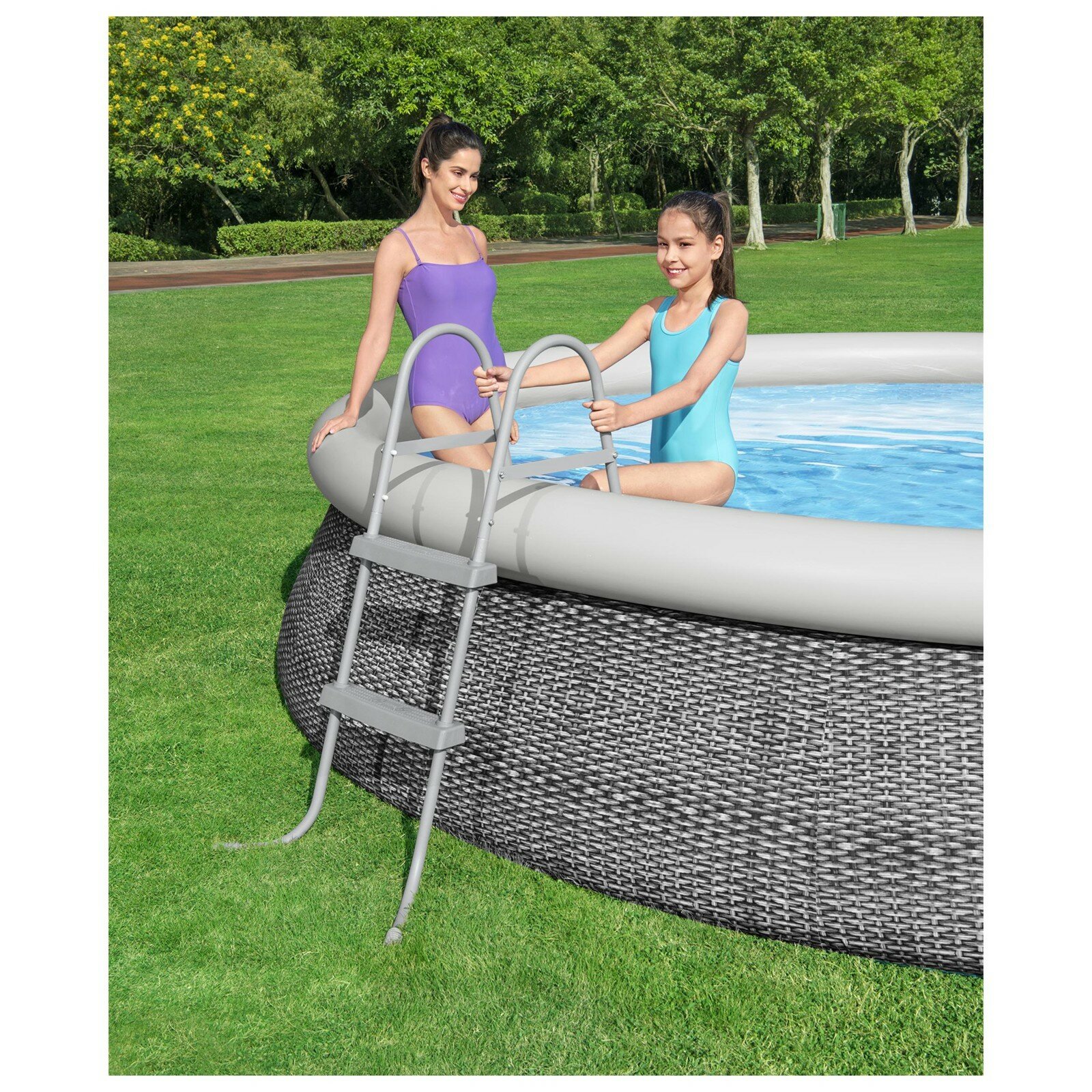 Лестница для бассейнов, высота 84 см, 58430 Bestway — фото 1