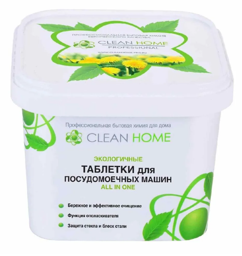 Таблетки Clean Home для посудомоечных машин , 30 шт