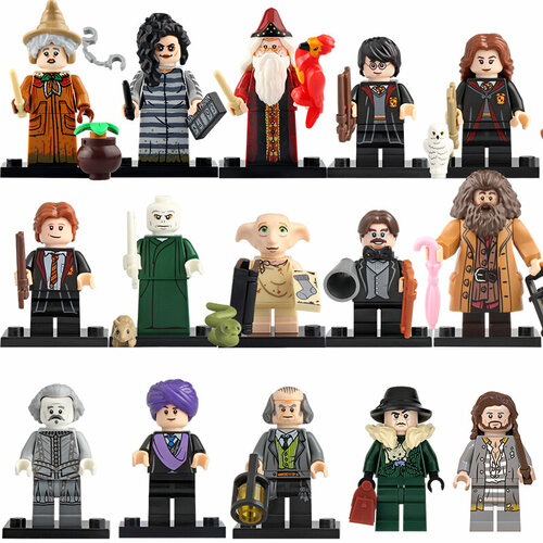 Набор фигурок для лего Гарри Поттер, минифигурки, 15 шт набор фигурок для лего гарри поттер минифигурки 8 шт