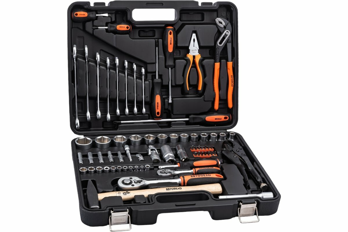АвтоDело набор инструмента 72пр. 1/2DR 1/4DR 39872 12005 — фото 1