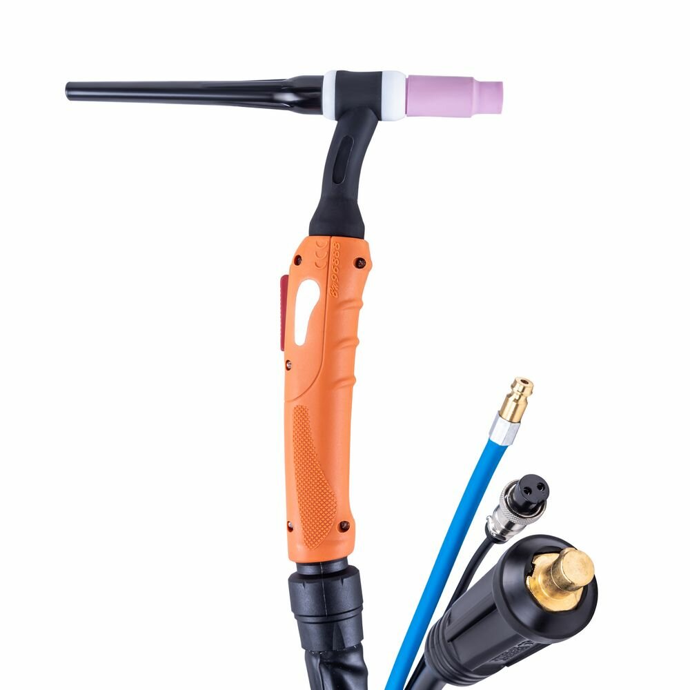 Горелка для аргонодуговой сварки UnoTIG-26 4м (разъем 35мм2, с кнопкой) — фото 1