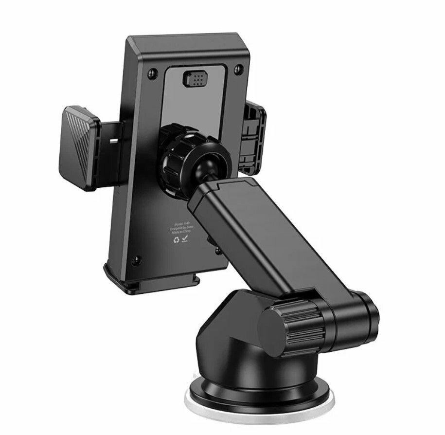 Держатель телефона, на присоске /черный/ HOCO H49 — фото 1