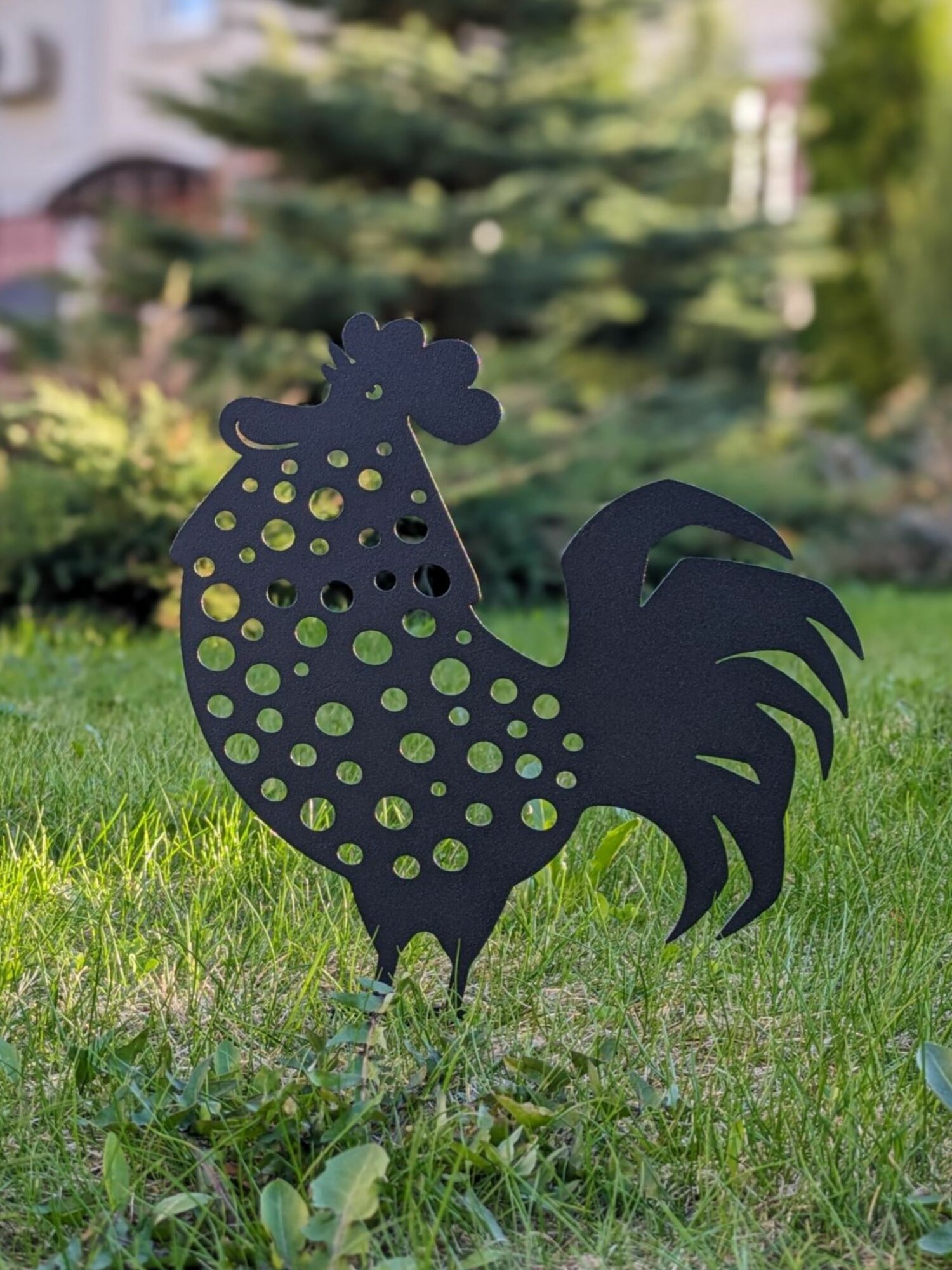 Садовая фигура Петух, садовый декор — фото 1