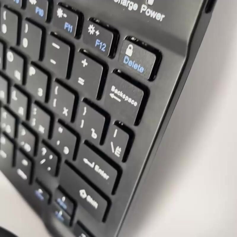 Беспроводная клавиатура + мышь, Bluetooth, супертонкая для смартфона, планшета, беспроводная с зарядкой — фото 1