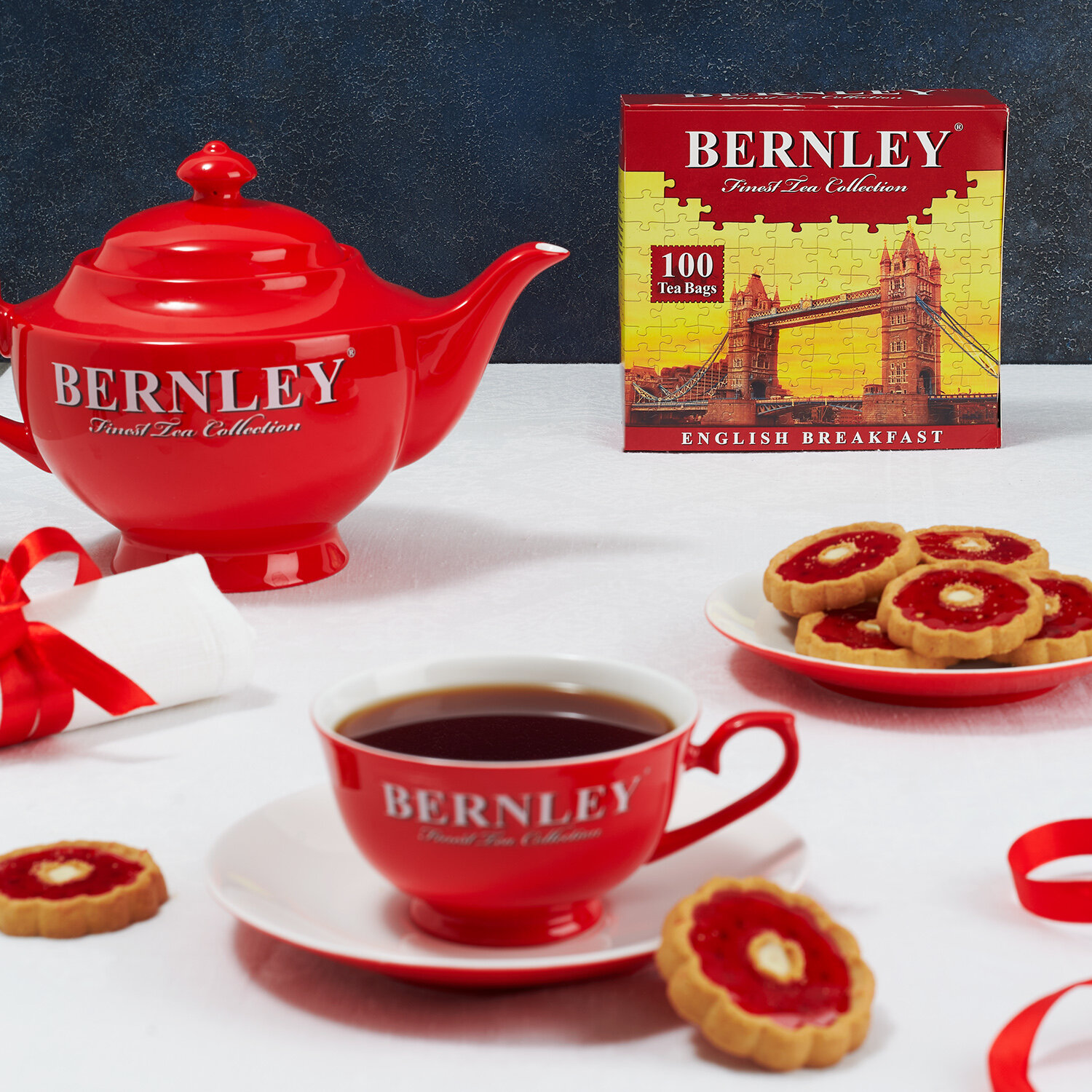Чай Bernley черный байховый в пакетиках "ИНГЛИШ БРЕКФАСТ" 100 шт. — фото 1