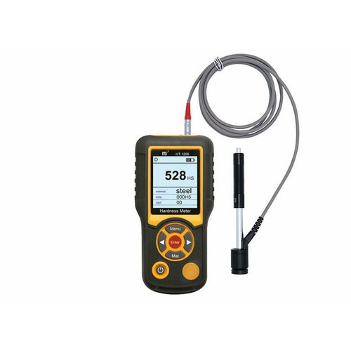 фото Hti ht-1208 (w3175ru) портативный твердомер - прибор для измерения твердости стали и металла по роквеллу с цифровым дисплеем