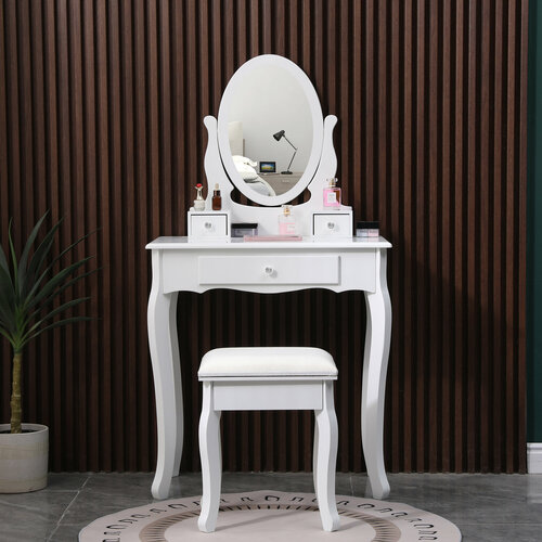 Столик туалетный Vinotti CZ23 с зеркалом и пуфом 20835₽