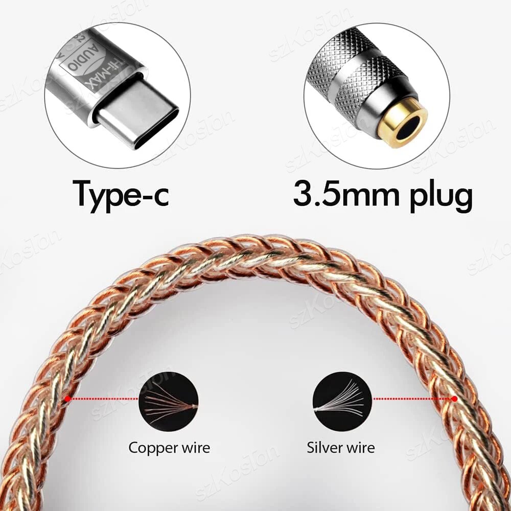 CB1200AU ЦАП усилитель для наушников USB-C, type-C to 3.5mm — фото 1