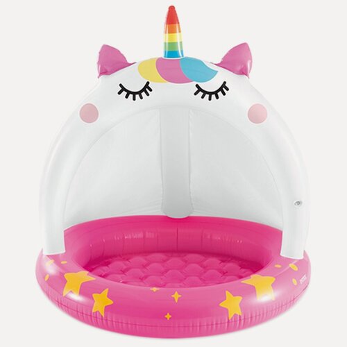 Изображение товара Бассейн Intex Кэтикорн, 102х102 см, с навесом, в коробке