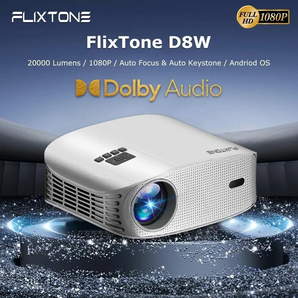Проектор FlixTone D8W, Android