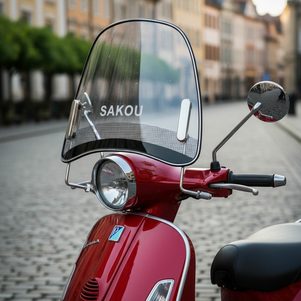 Стекло ветровое универсальное для скутера и мотоцикла 36.5см*39.5см (толщина 2.5мм)