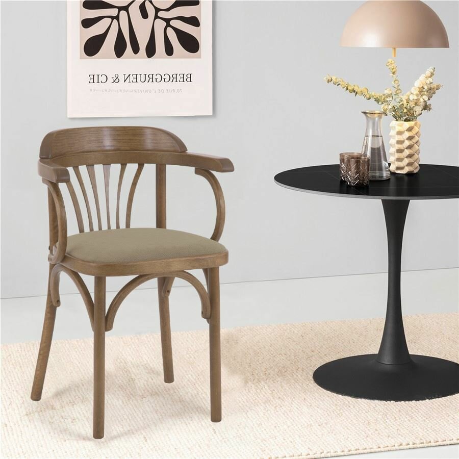 Стул Венский мягкий (дуб медовый, ткань М08)