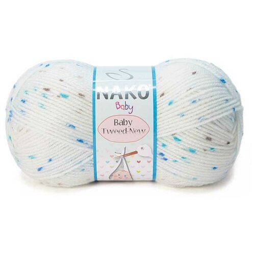 Пряжа Nako Baby Tweed | Пряжа Nako Baby Tweed - 31502 сур/син/гол | 5шт упаковка | Акрил премиум: 100%