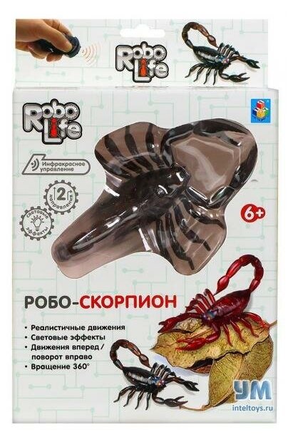 Интерактивная игрушка «Робо-скорпион RoboLife» (коричневый), 1TOY (1ТОЙ)
