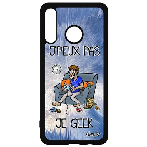 фото Противоударный чехол на телефон // huawei p30 lite // "не могу - играю!" игрок шутка, utaupia, голубой