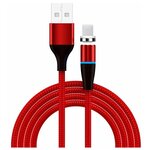 Аксессуар Jellico KDS-80 USB - Lightning Magnet 1m Red - изображение