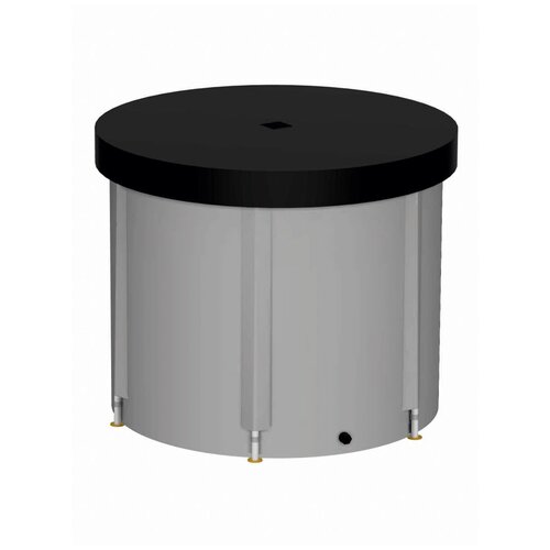 Складная ёмкость (бак/бочка) для воды EKUD 1000 л. с крышкой (h=100, d=115)