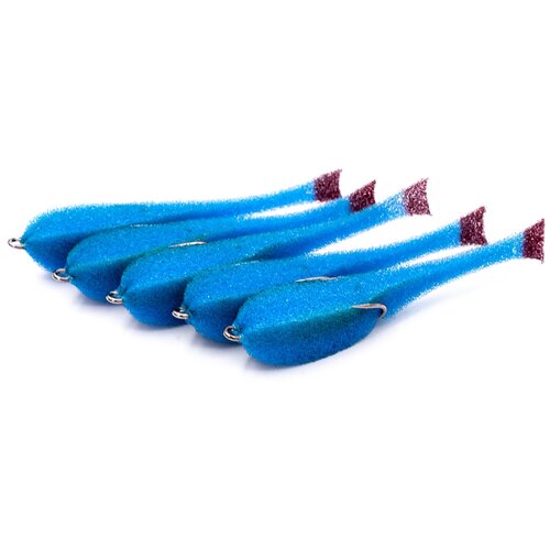 Поролоновая рыбка 5 шт Next FA 100 мм на двойнике цв Синий 355₽