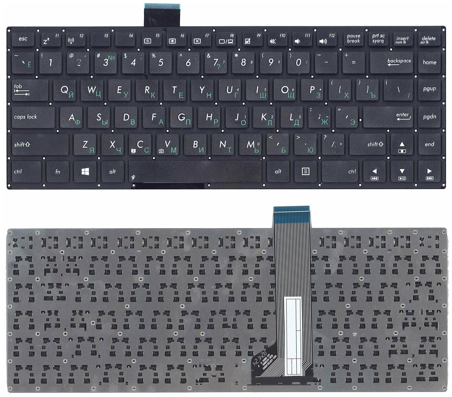 Клавиатура keyboard 9Z N8DBQG0S для ноутбука Asus VivoBook S400CA S451 S401 черная 1445₽