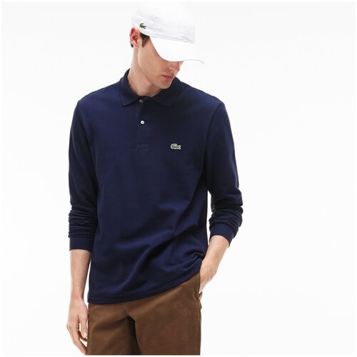 Поло LACOSTE, размер T5, синий трикотаж lacoste ah0213 13m t5