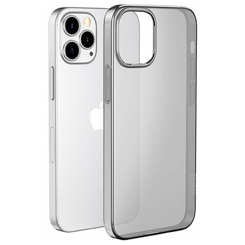 фото Cиликоновый чехол-накладка для iphone 13 pro max с защитой камеры, черный glass king