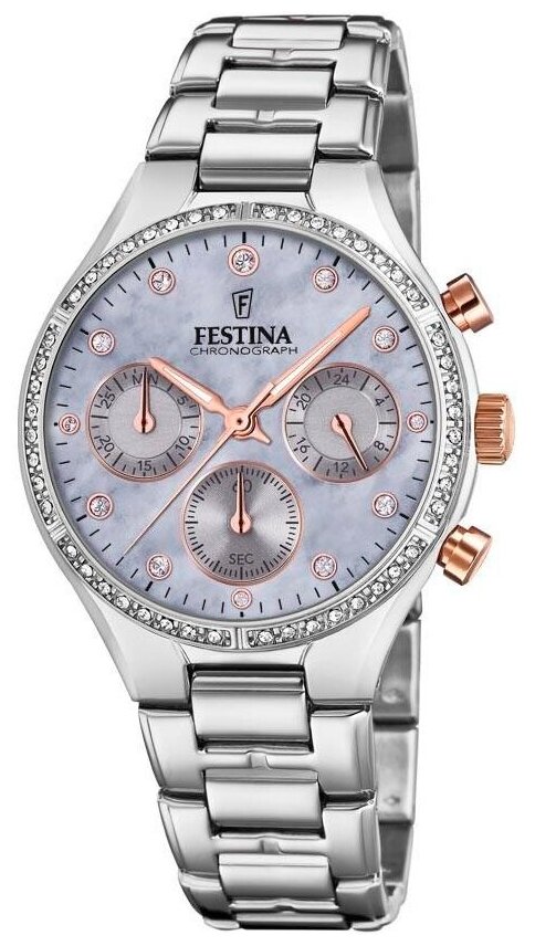 Наручные часы FESTINA Наручные часы Festina F20401/3 с хронографом, серебряный