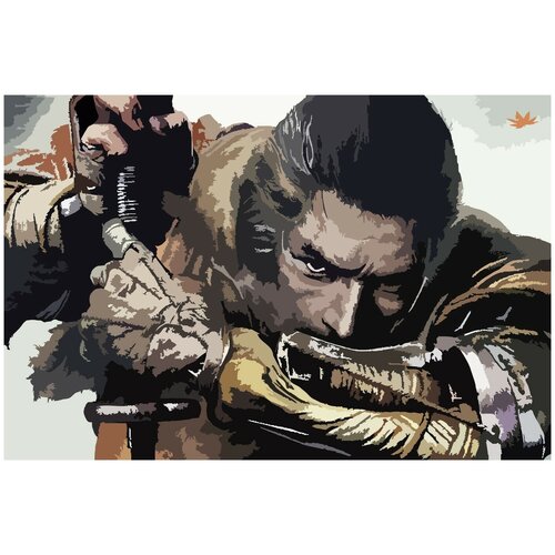 Картина по номерам на холсте Sekiro - 1 картина по номерам на холсте sekiro 2 30x40