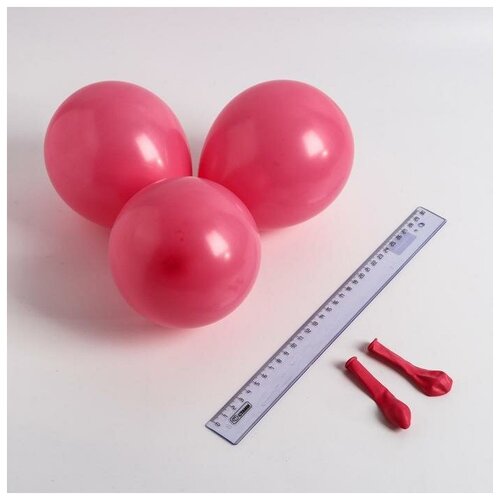 фото Шар латексный 5", макарун, водные бомбочки, набор 100 шт., цвет роза mikimarket
