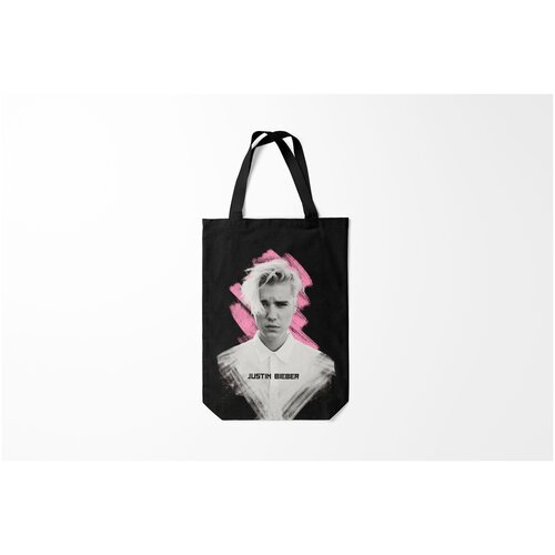 фото Сумка-шоппер / 31х42 см / разная музыка / justin bieber pink splash burnettie