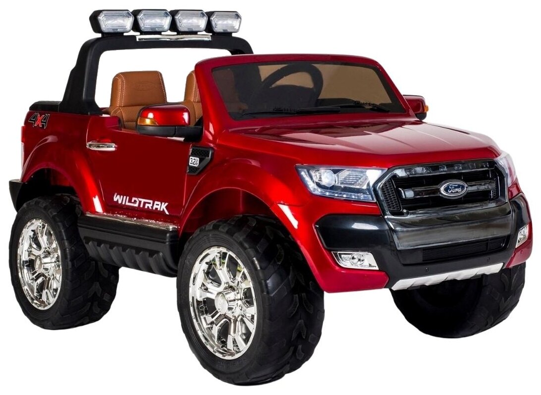 RiverToys Автомобиль New Ford Ranger 4WD, лицензионная модель, вишневый глянец